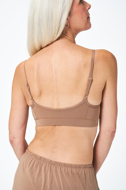 Tan | Model is size XS top, S bottom and 5’8"