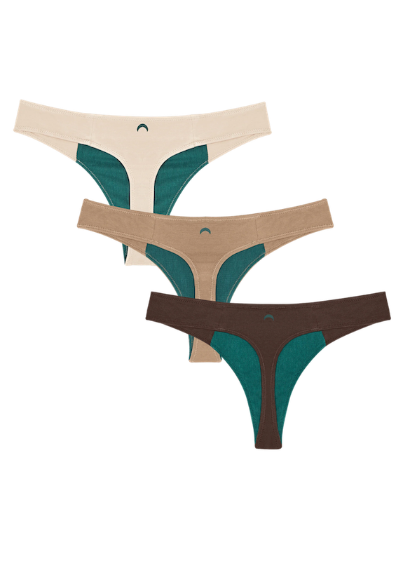 Lot de 3 strings taille basse