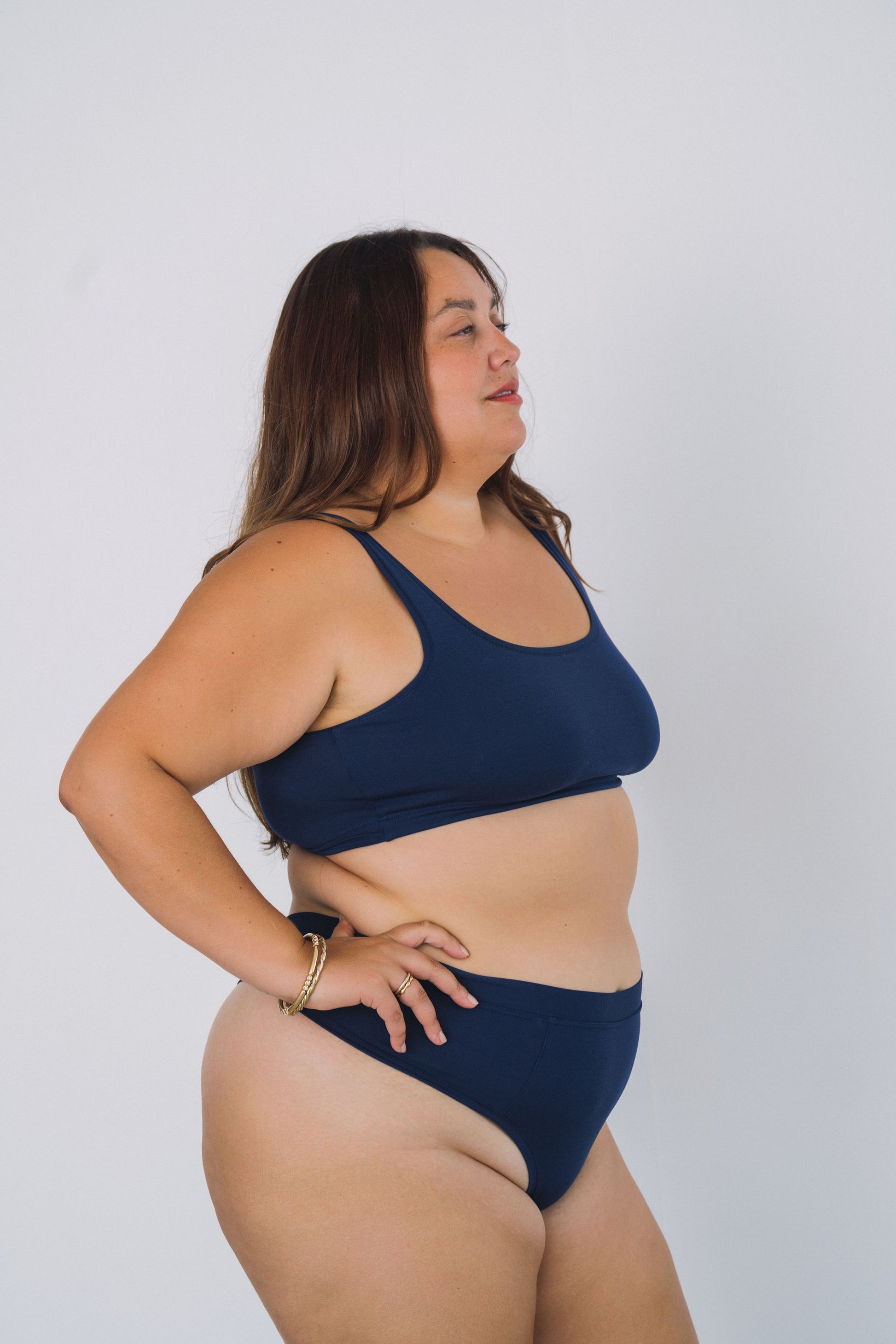 Navy | Model is wearing size 2XL