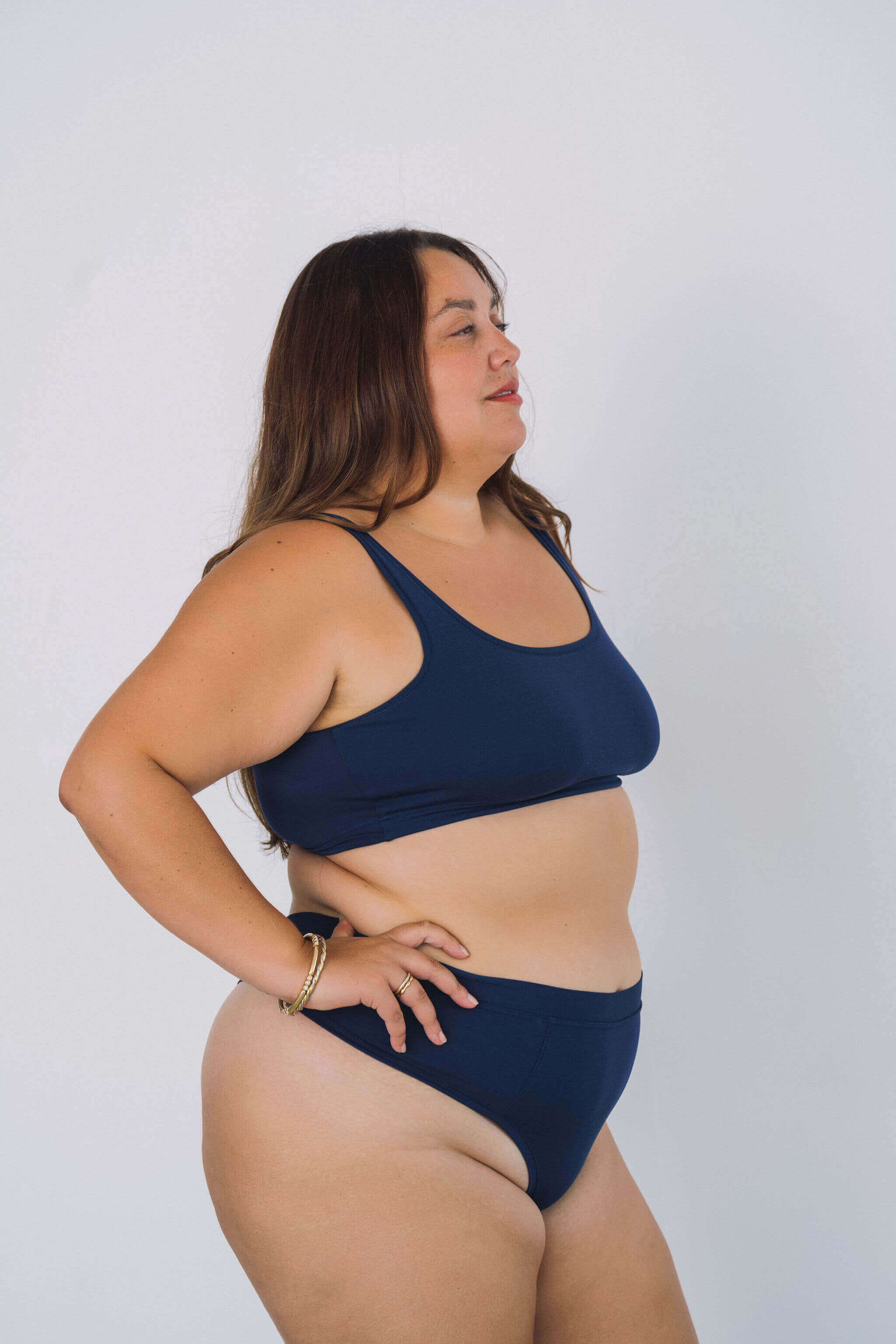 Navy | Model is wearing size 2XL