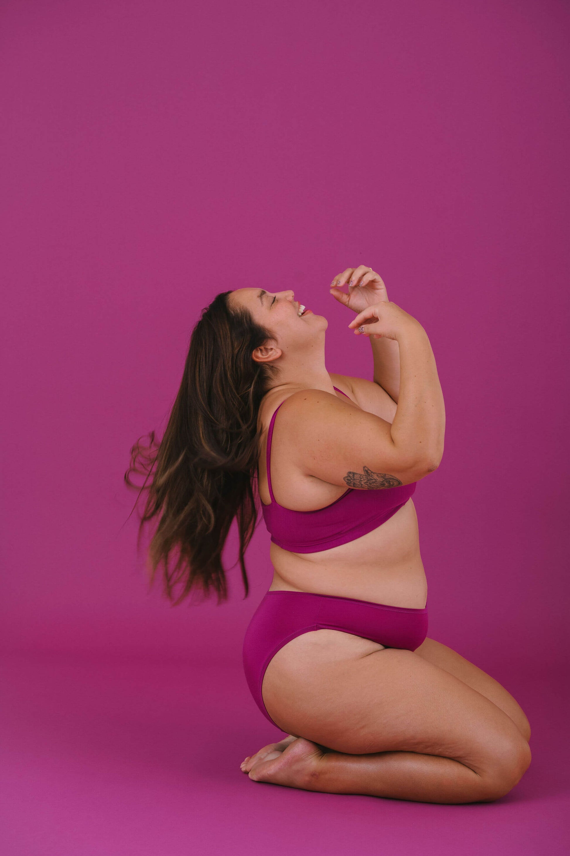 Berry | Model is wearing size 2XL