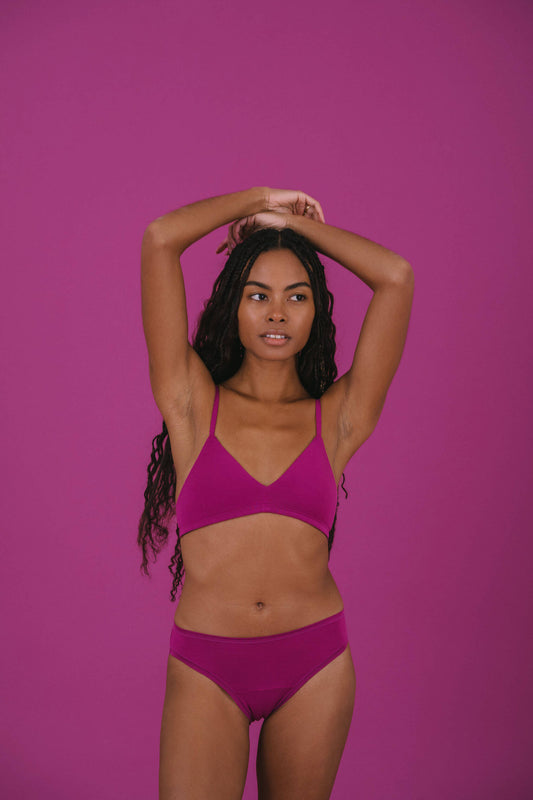 Berry | Model is wearing size XS