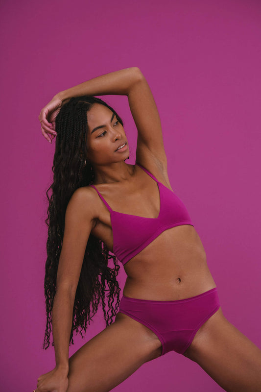 Berry | Model is wearing size XS