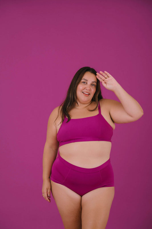 Berry | Model is wearing size 2XL