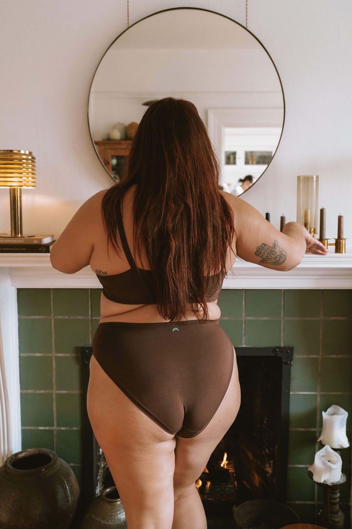 Brown | Model is wearing size 2XL