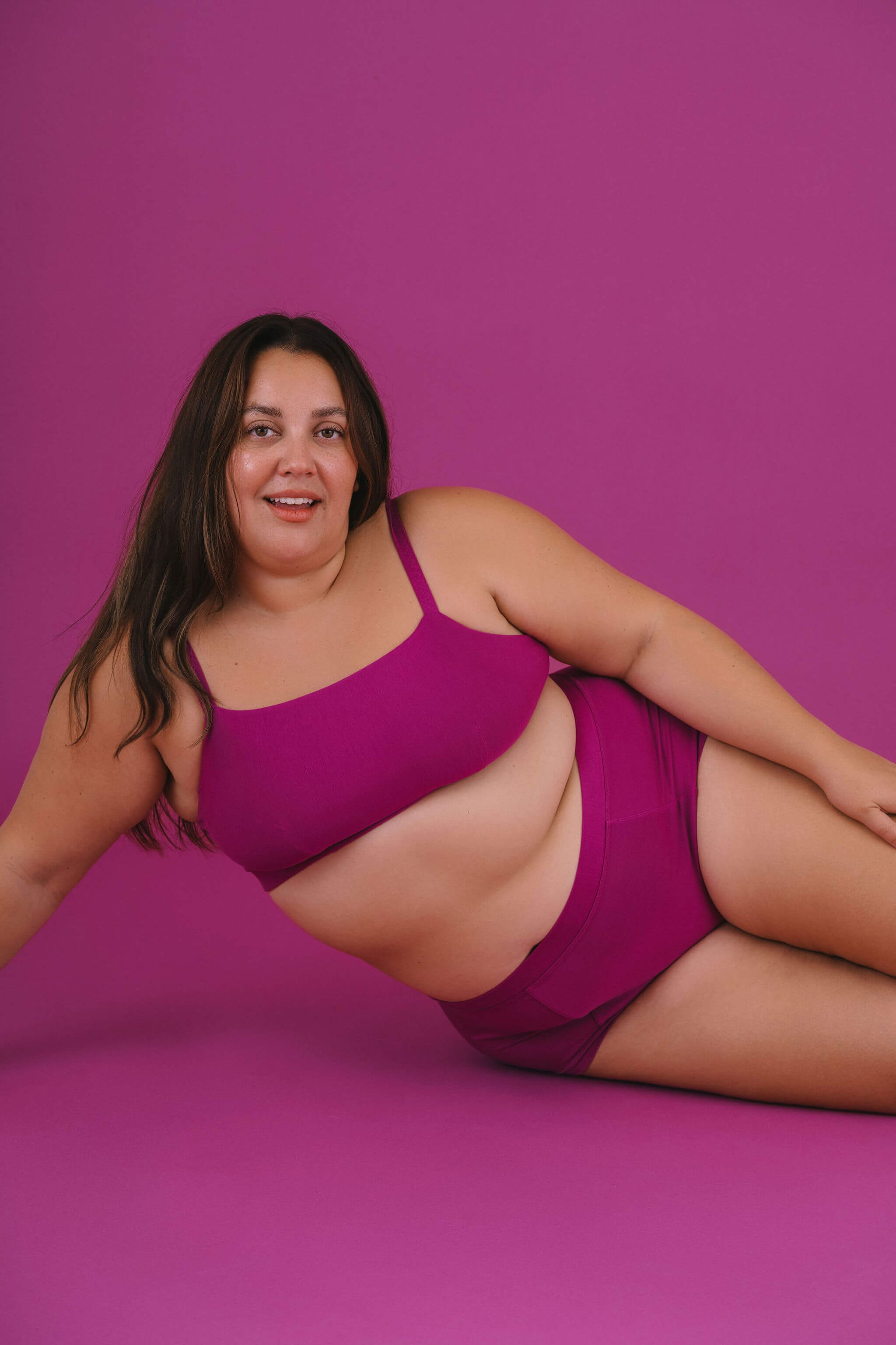 Berry | Model is wearing size 2XL