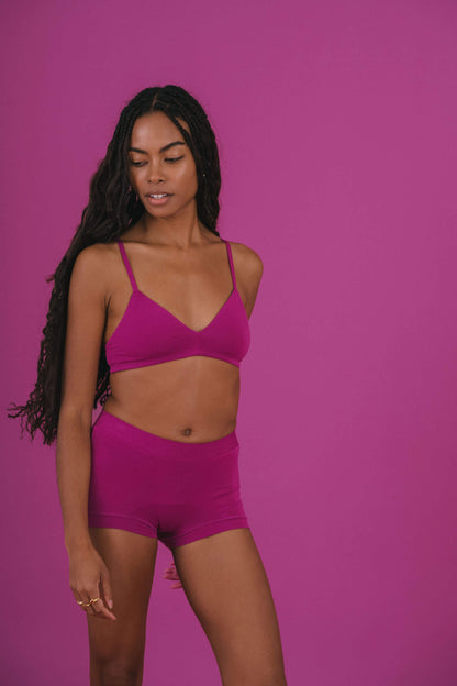 Berry | Model is wearing size XS