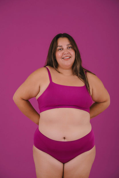 Berry | Model is wearing size 2XL