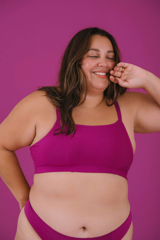 Berry | Model is wearing size 2XL