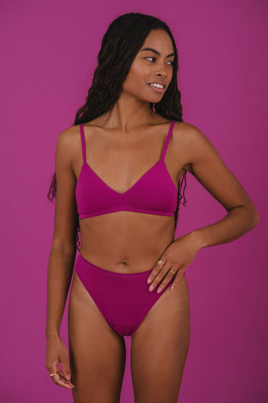 Berry | Model is wearing size XS