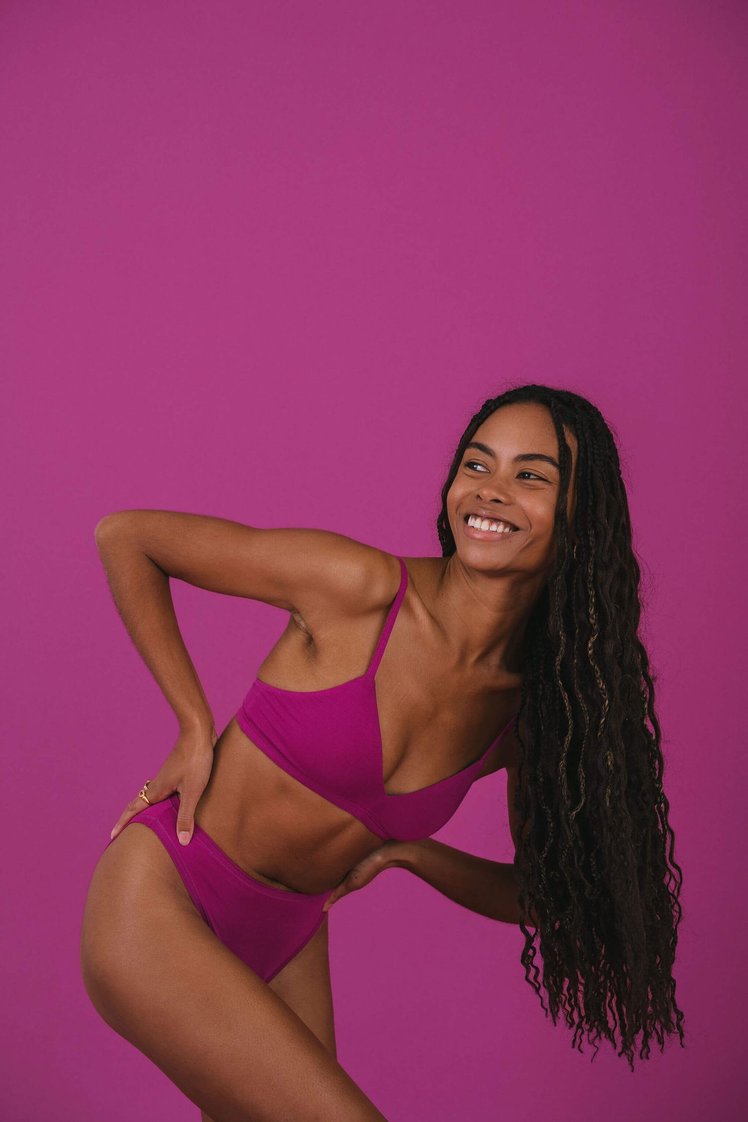 Berry | Model is wearing size XS