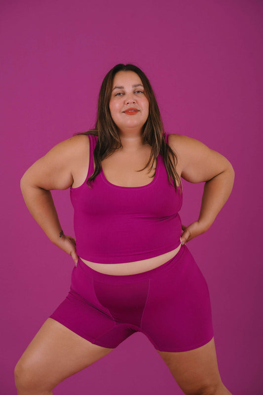 Berry | Model is wearing size 2XL