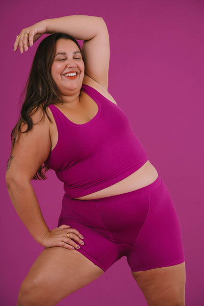 Berry | Model is wearing size 2XL