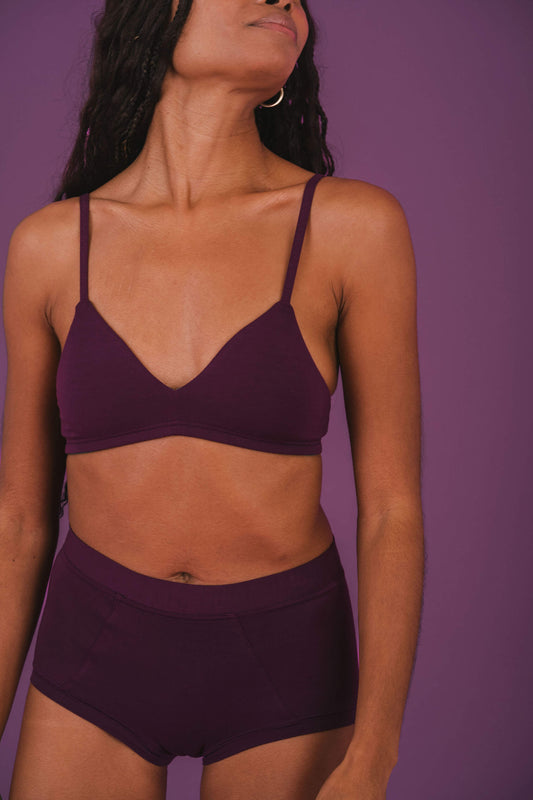 Plum | Model is wearing size XS