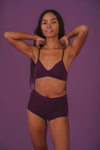 Plum | Model is wearing size XS
