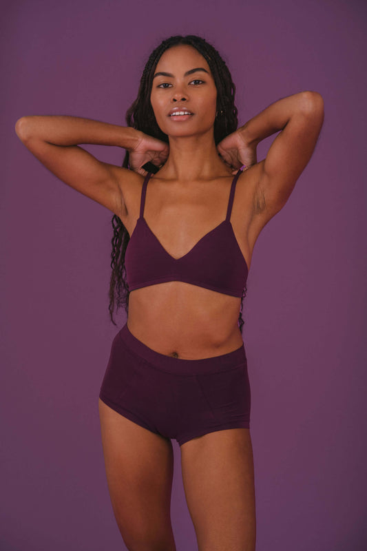 Plum | Model is wearing size XS