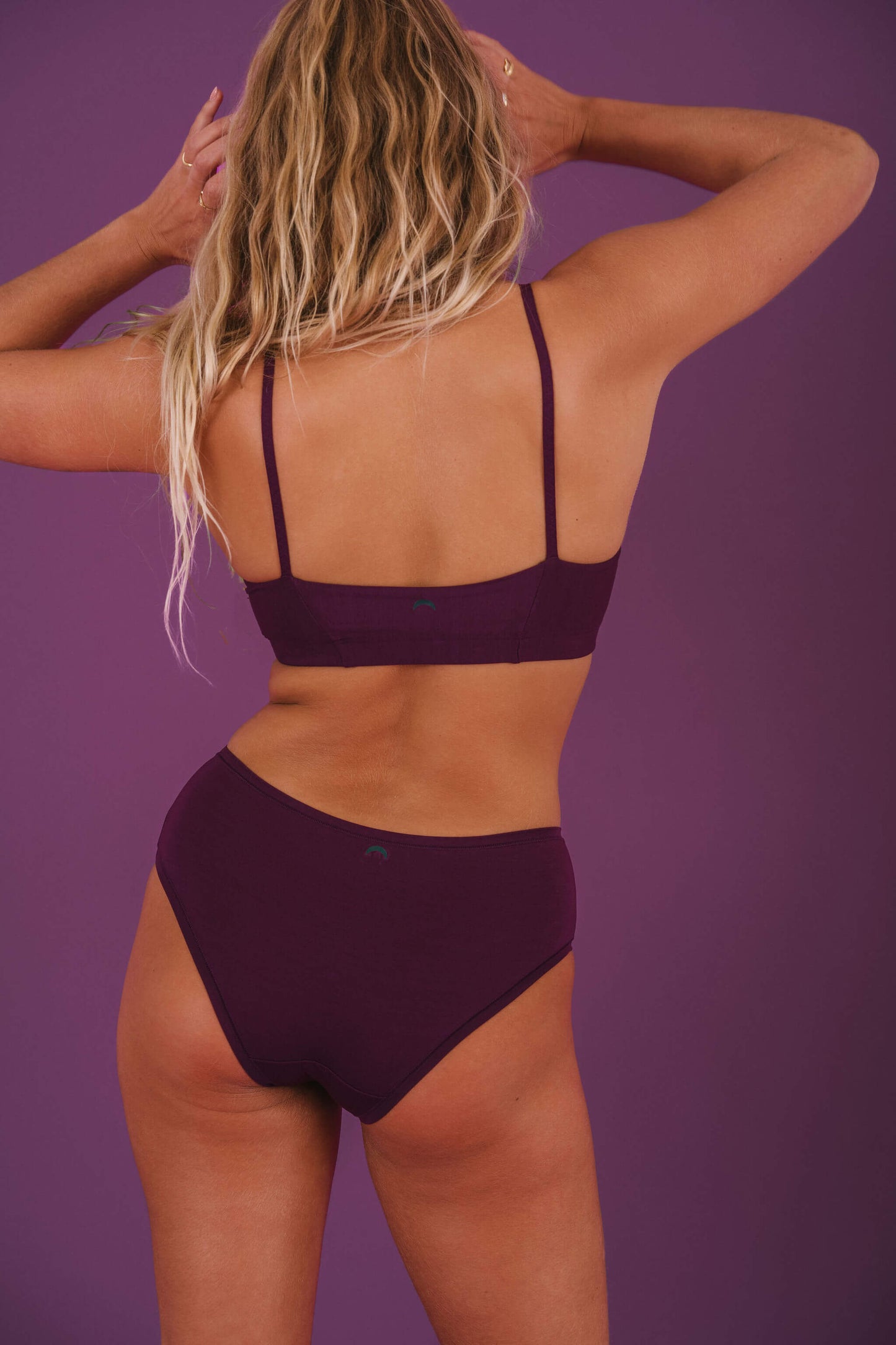 Plum | Model is wearing size M
