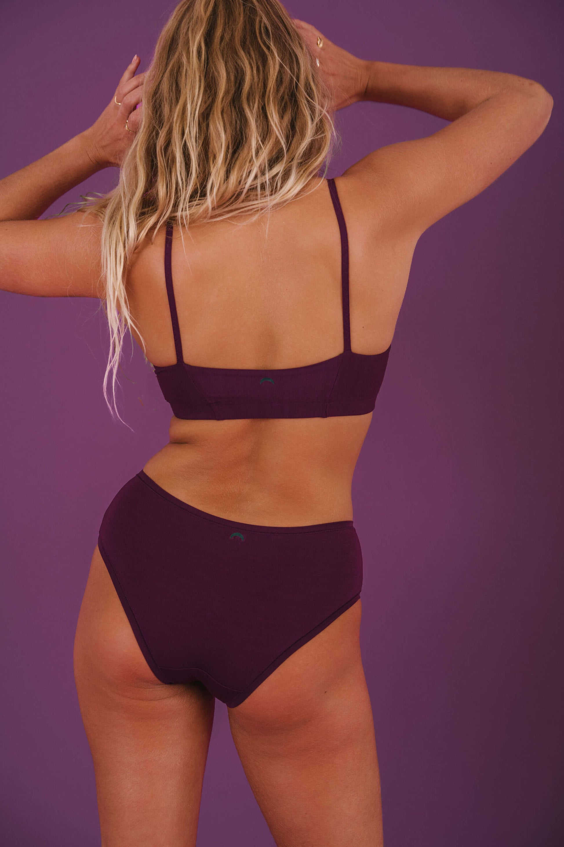 Plum | Model is wearing size M