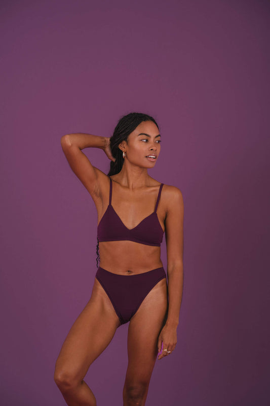 Plum | Model is wearing size XS