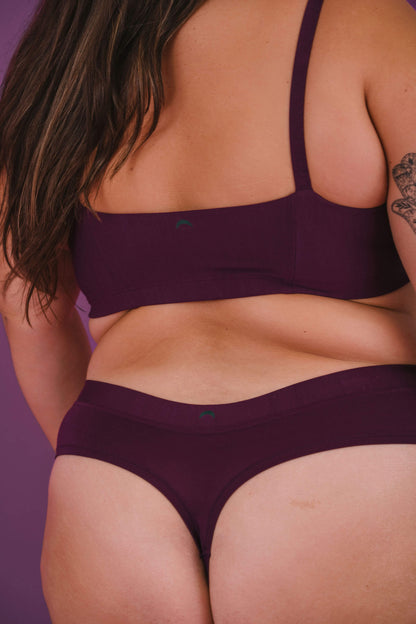 Plum | Model is wearing size 2XL