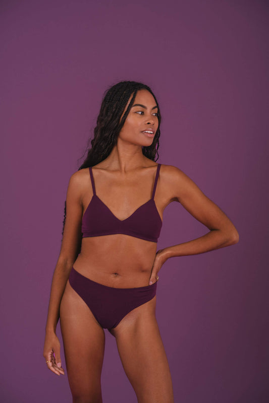 Plum | Model is wearing size XS