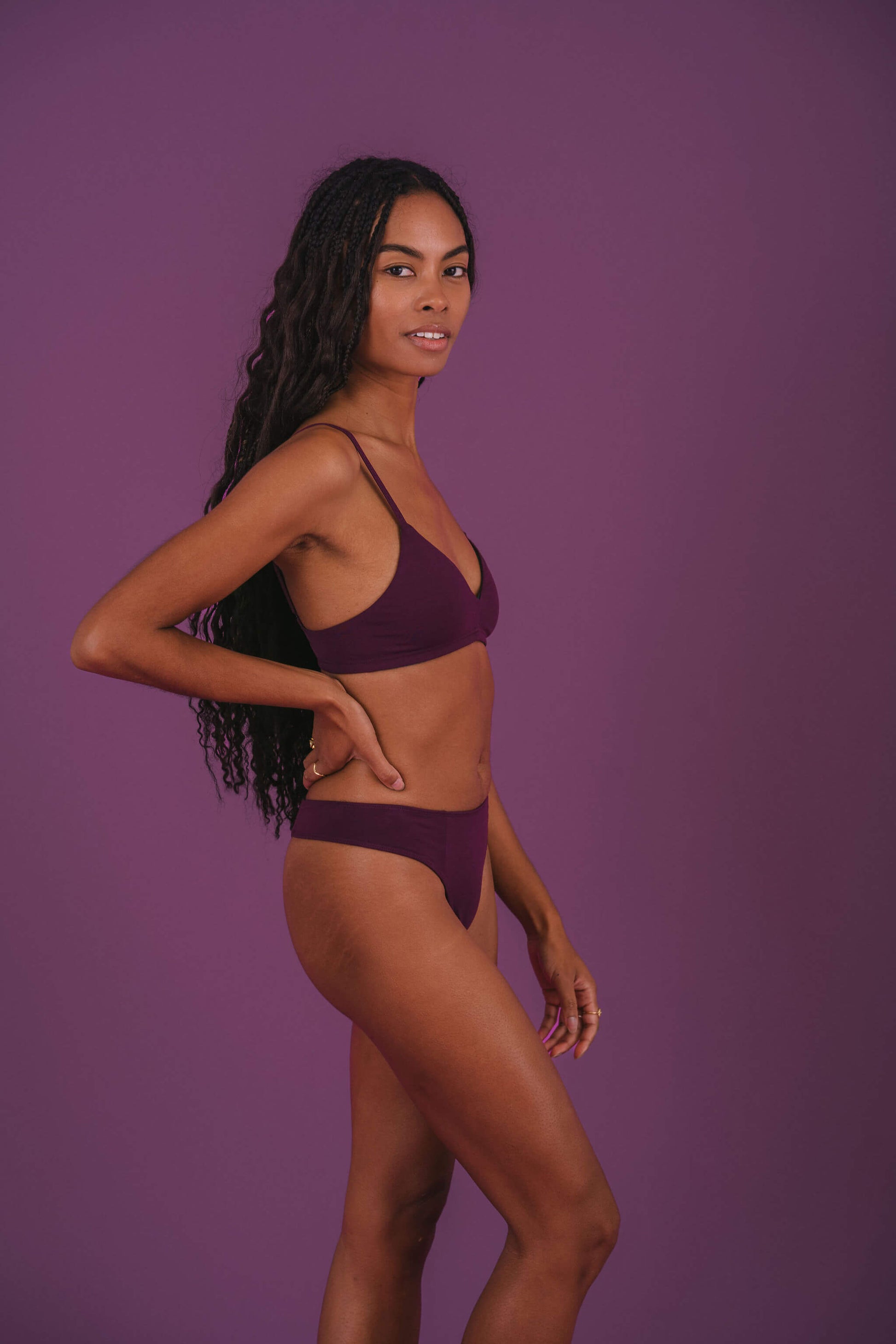 Plum | Model is wearing size XS