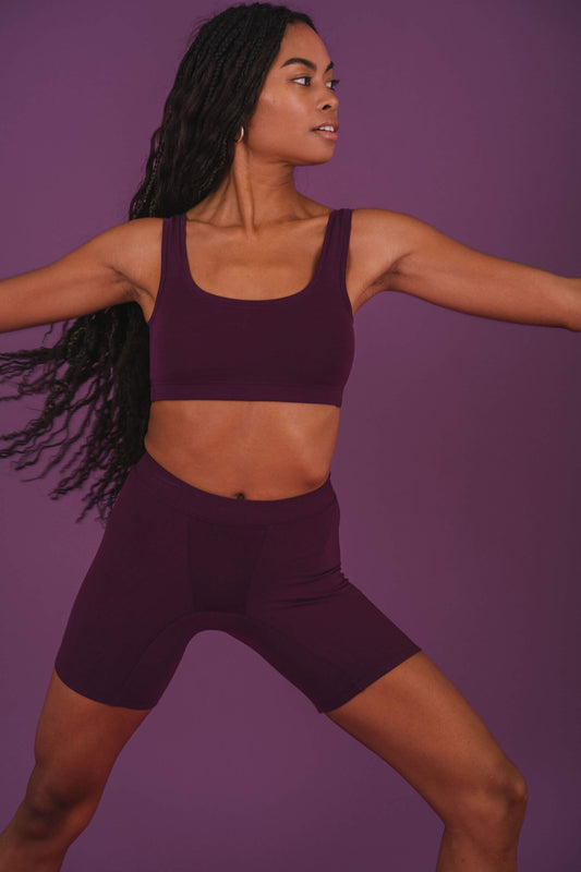 Plum | Model is wearing size XS