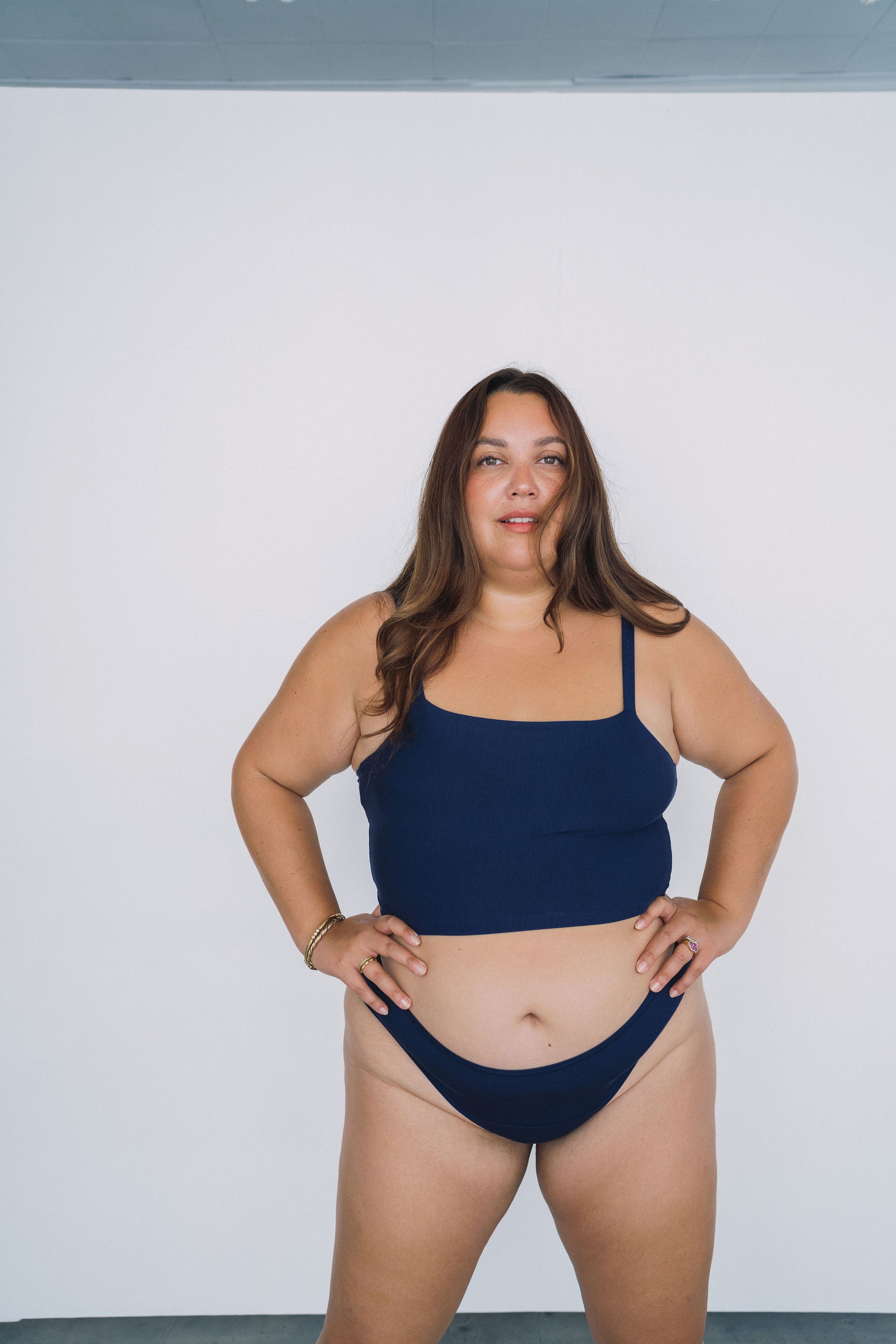 Navy | Model is wearing size 2XL