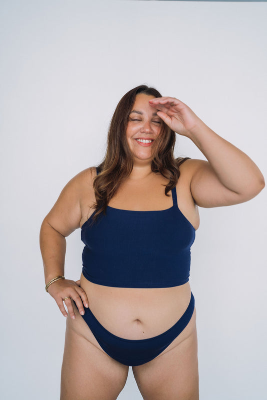 Navy | Model is wearing size 2XL