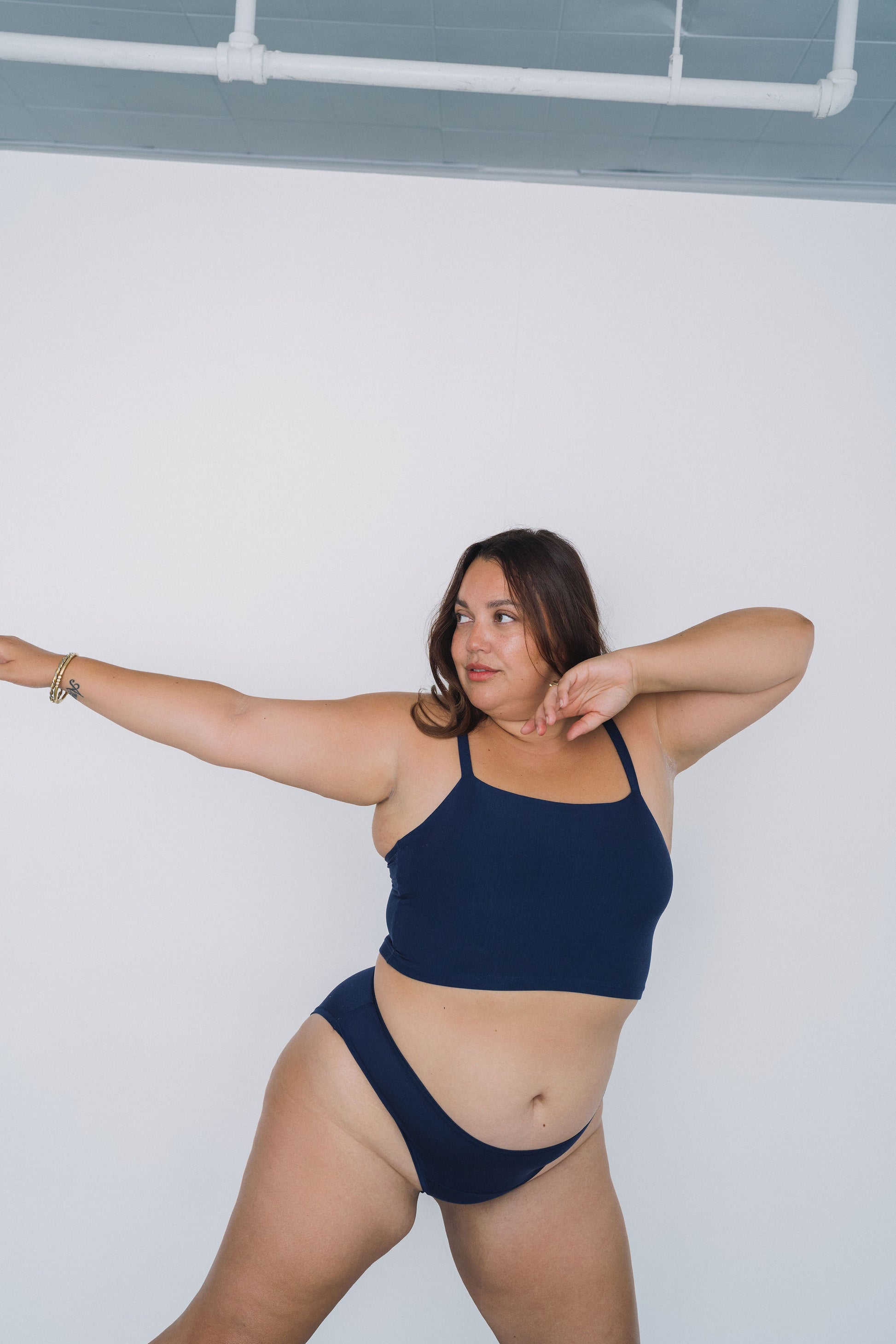 Navy | Model is wearing size 2XL
