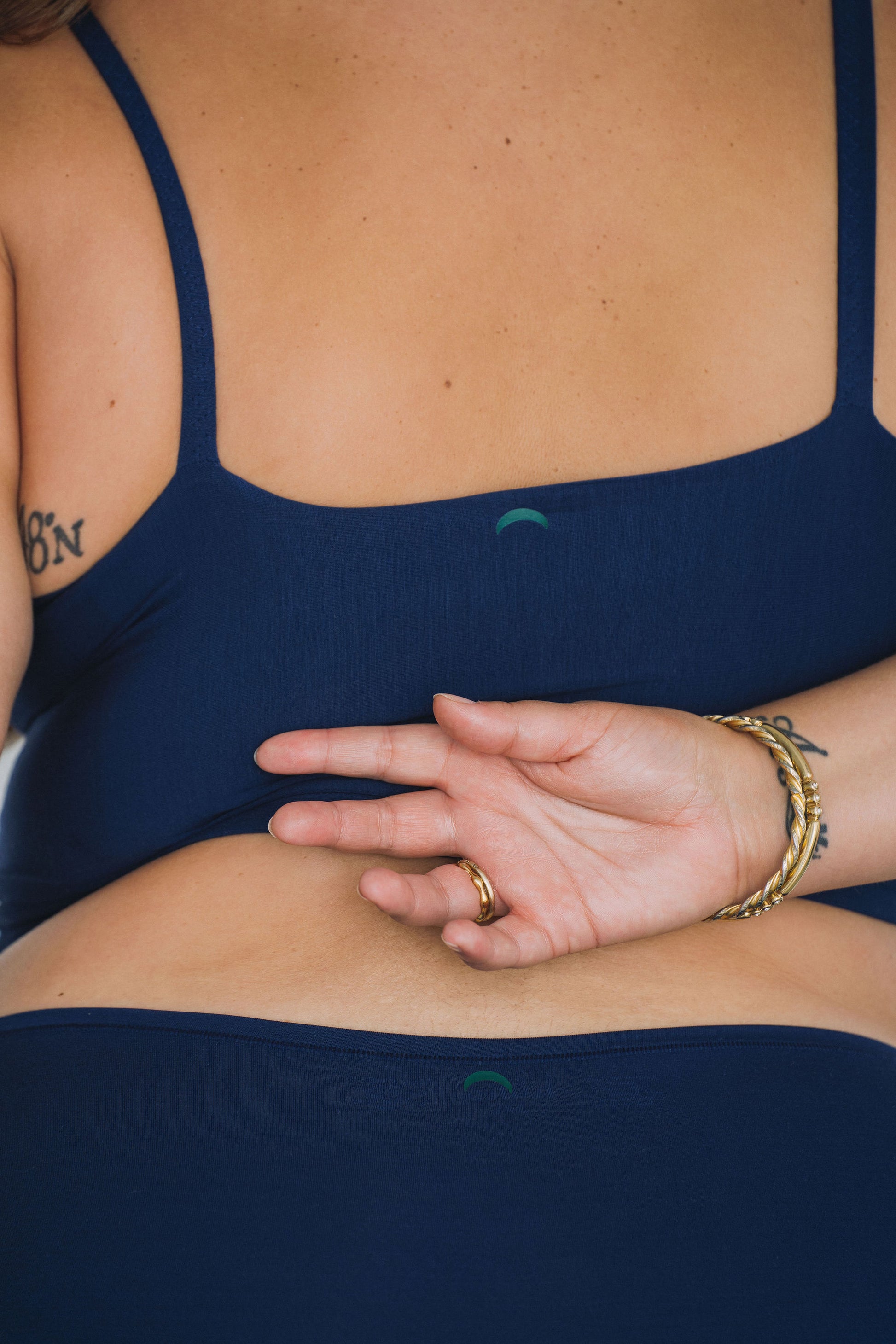 Navy | Model is wearing size 2XL