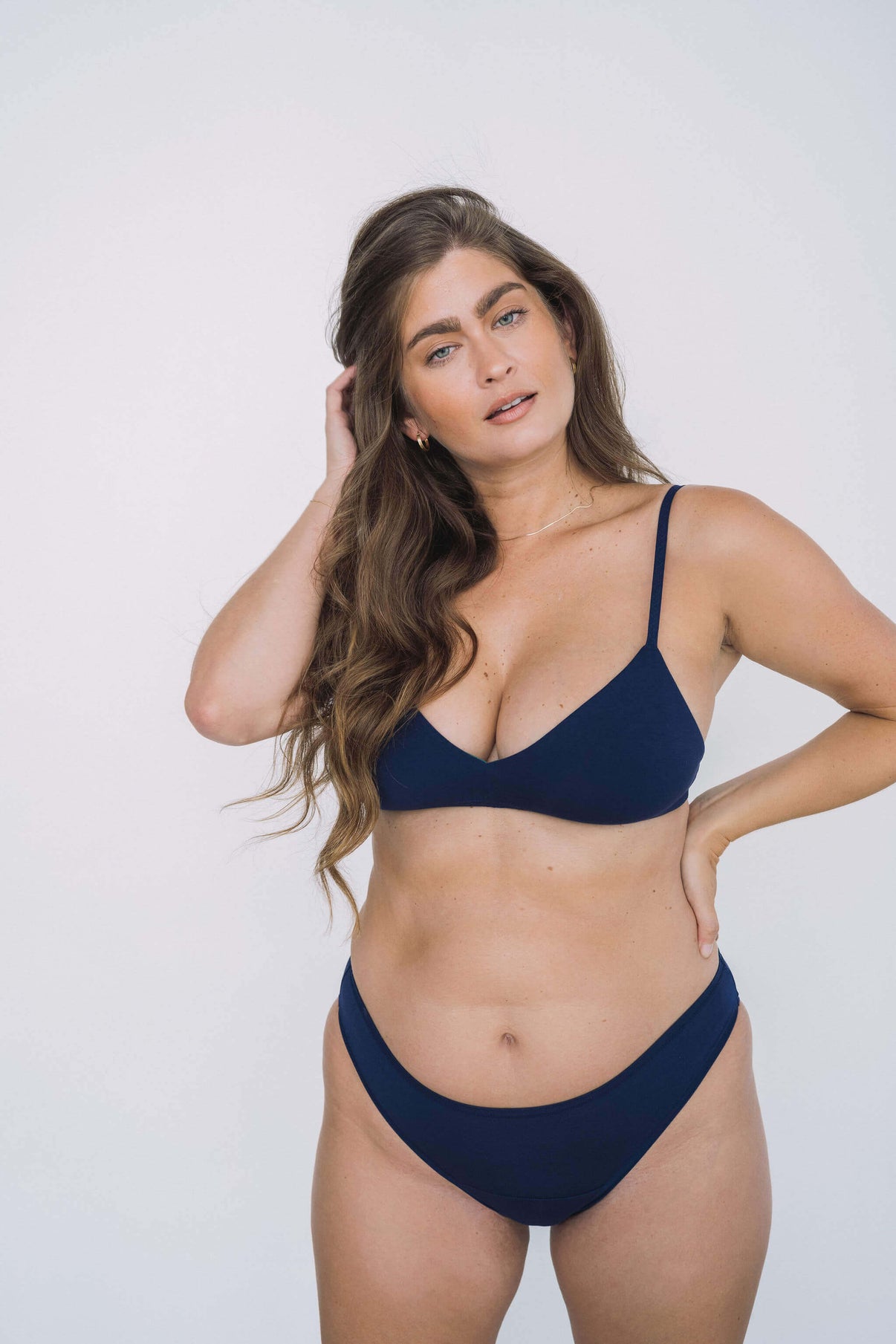 Navy | Model is wearing size M