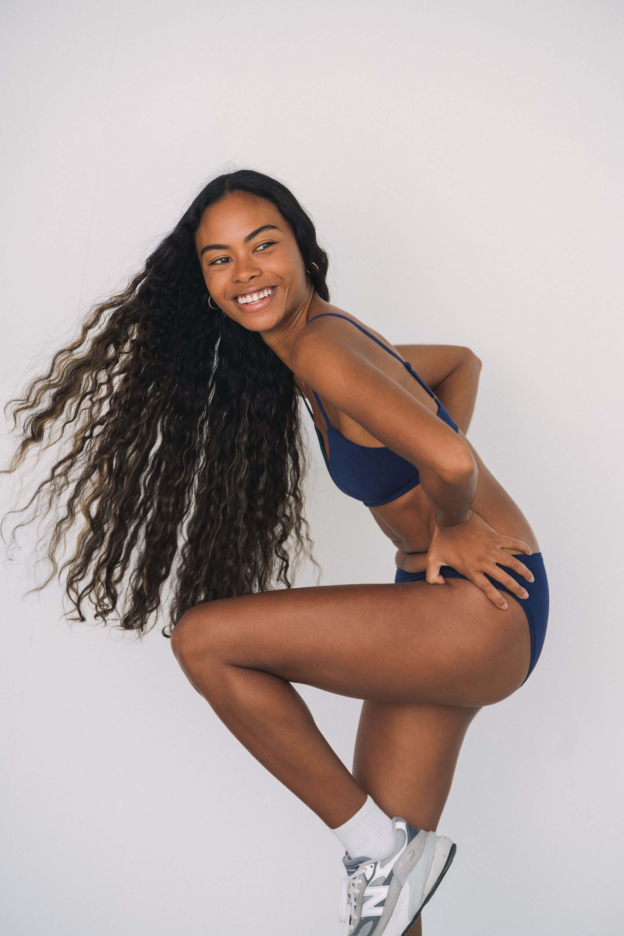 Navy | Model is wearing size XS