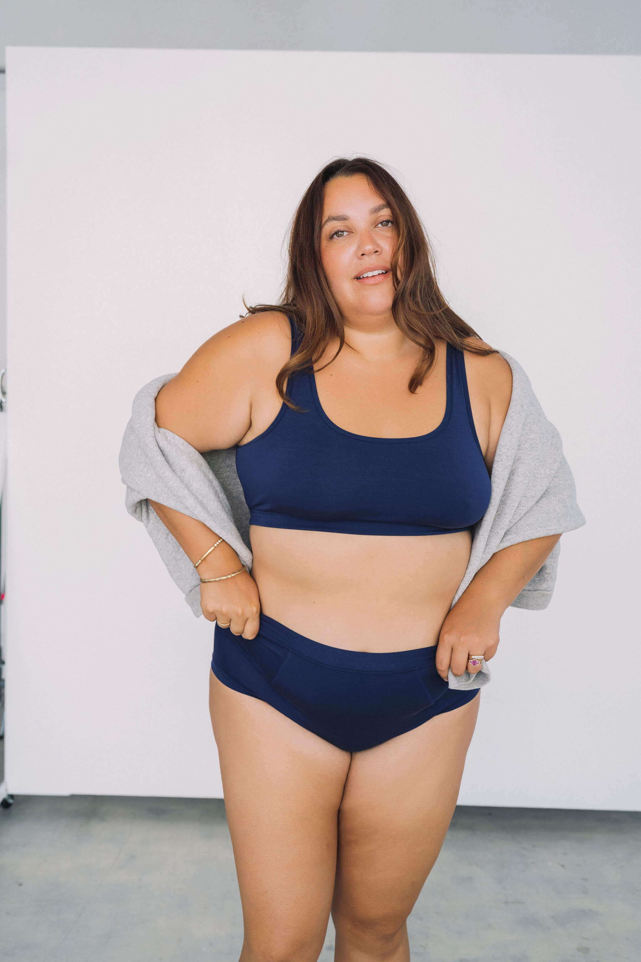 Navy | Model is wearing size 2XL
