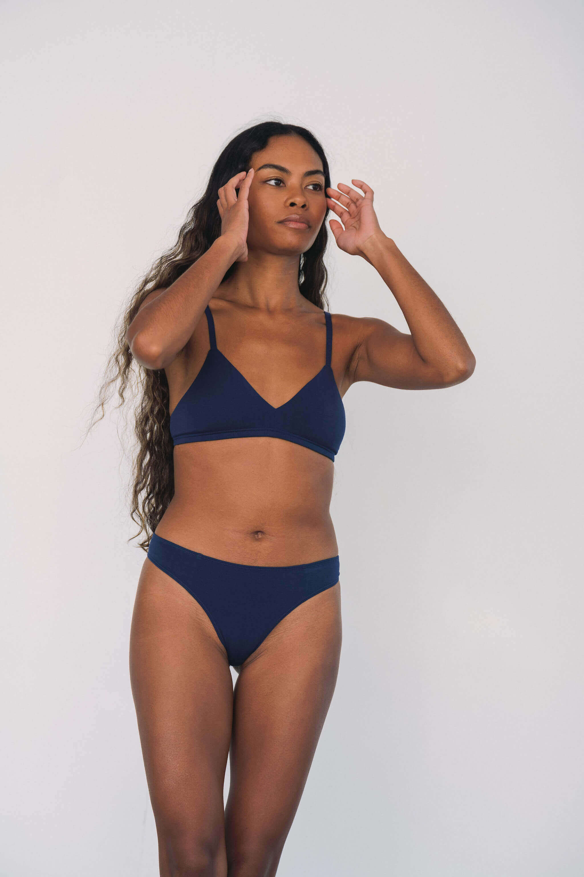 Navy Low Profile Thong | Huha Underwear – huha