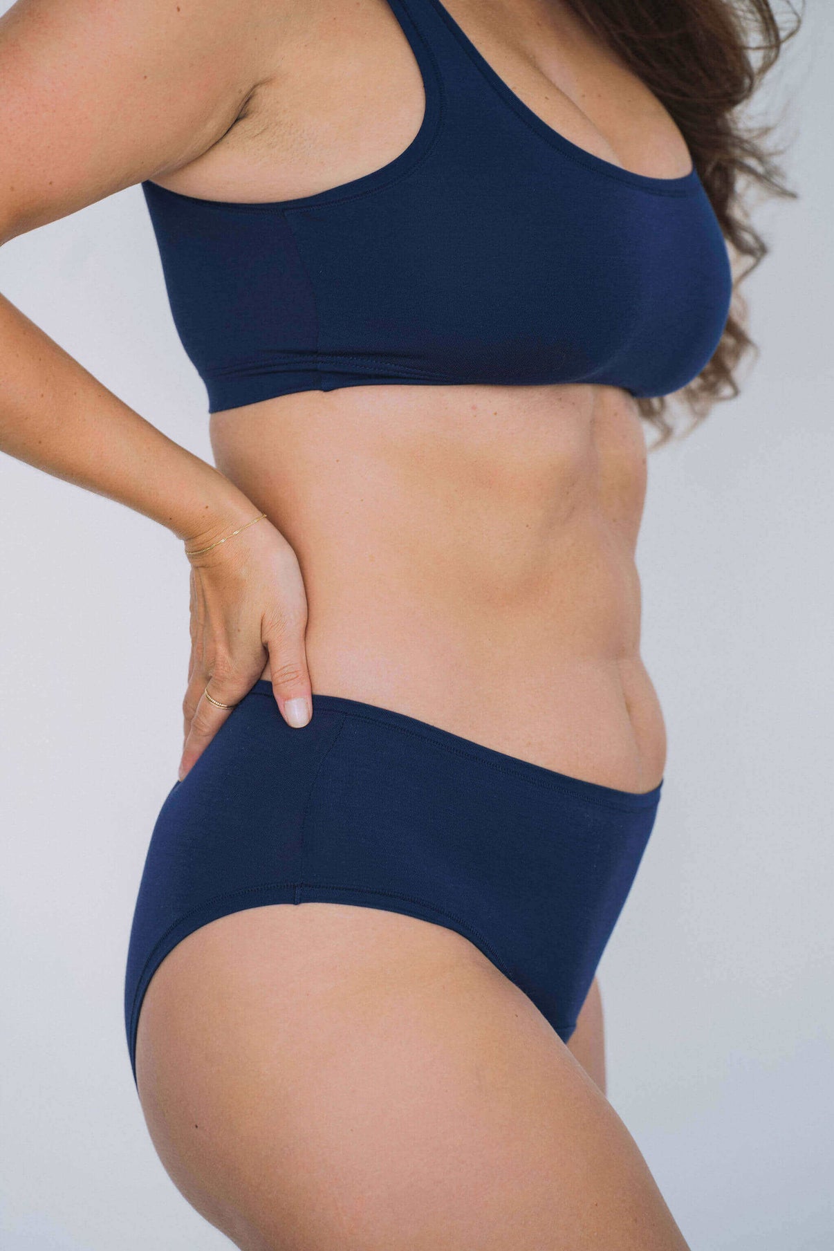 Navy | Model is wearing size M