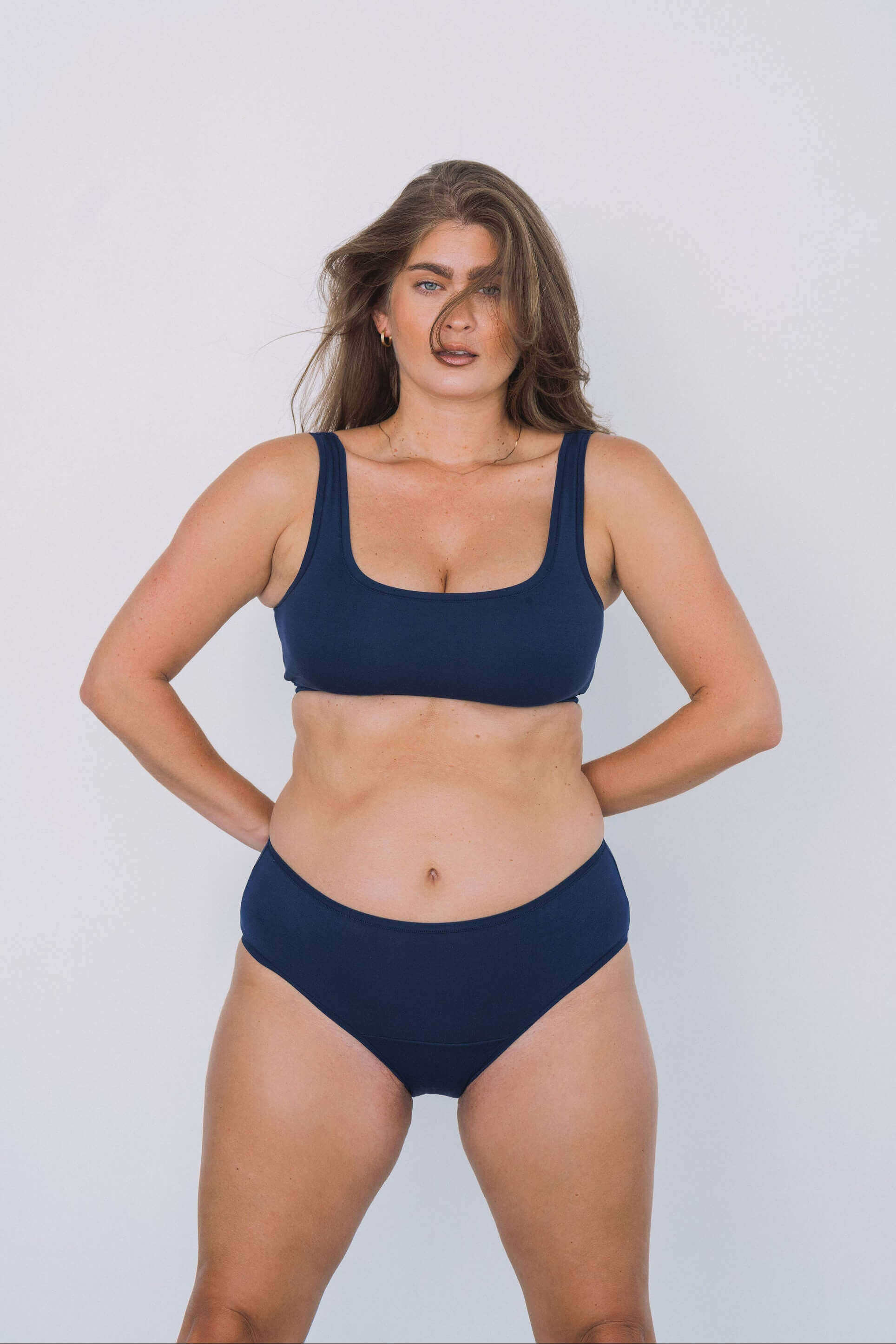 Navy | Model is wearing size M