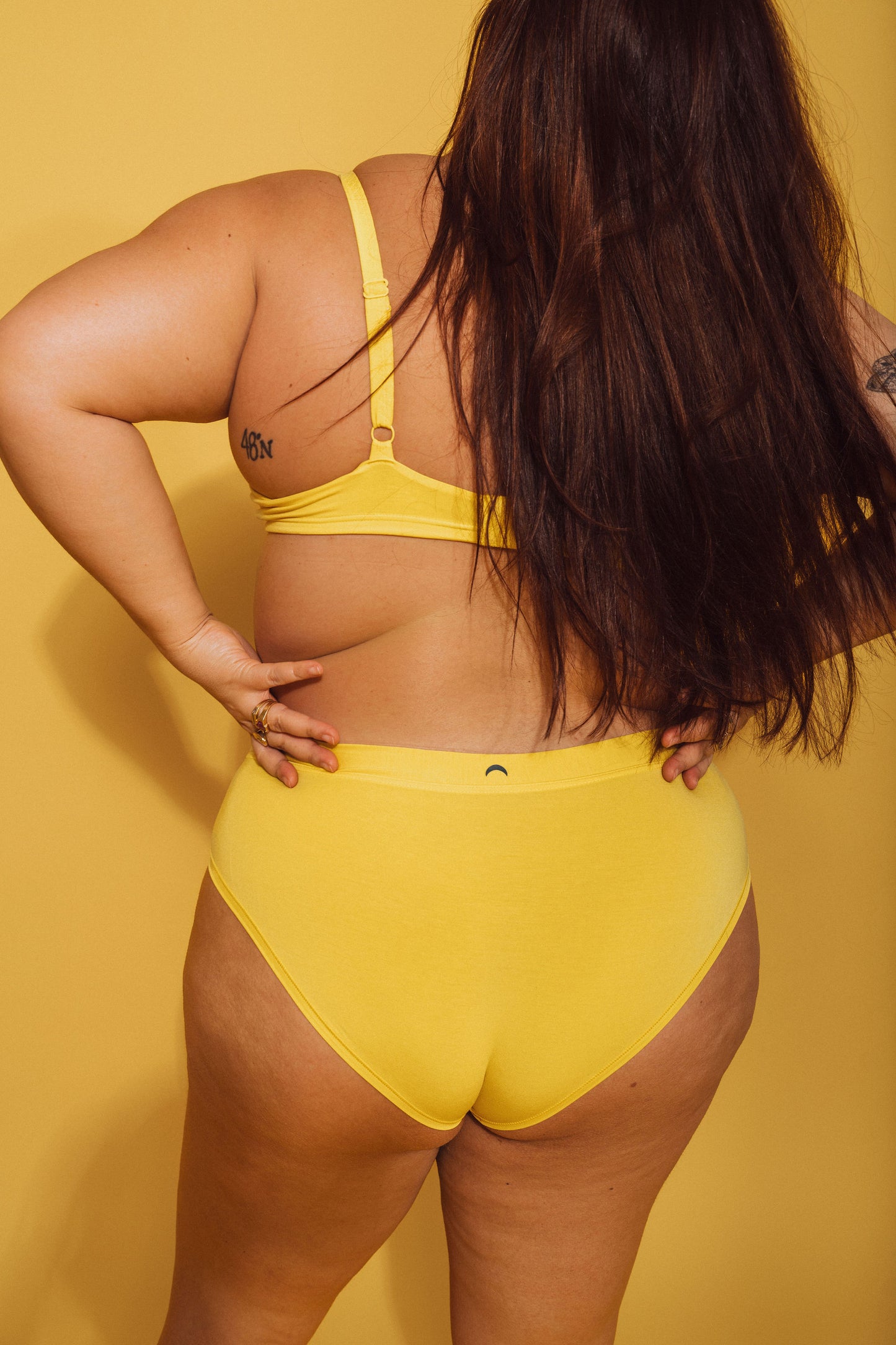 Yellow | Model is wearing size 2XL