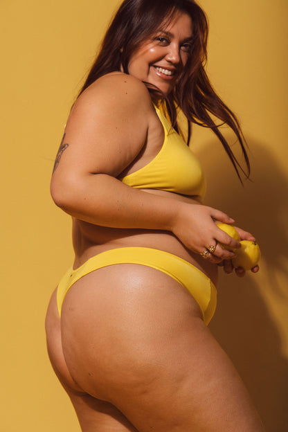 Yellow | Model is wearing size 2XL