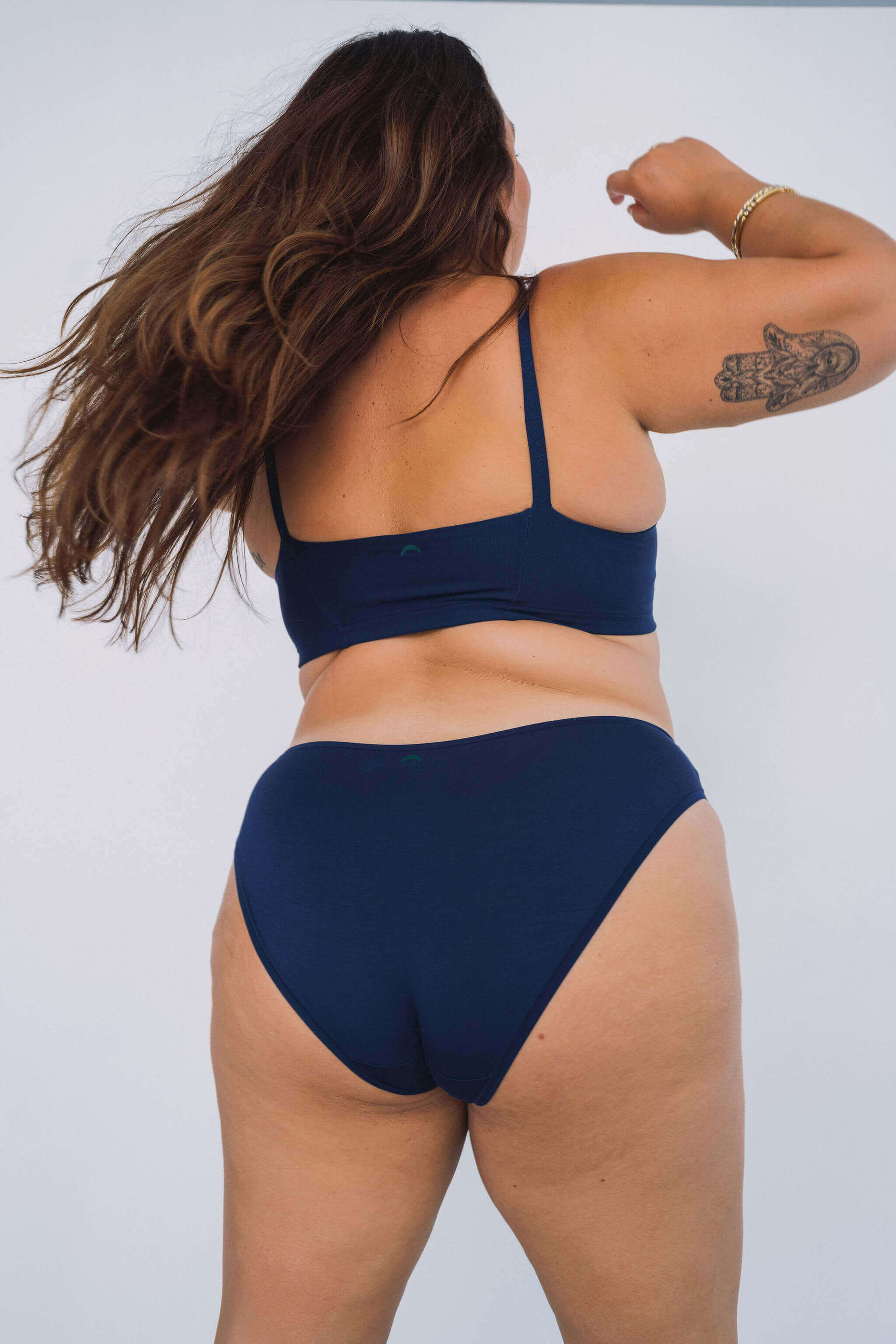 Navy | Model is wearing size 2XL