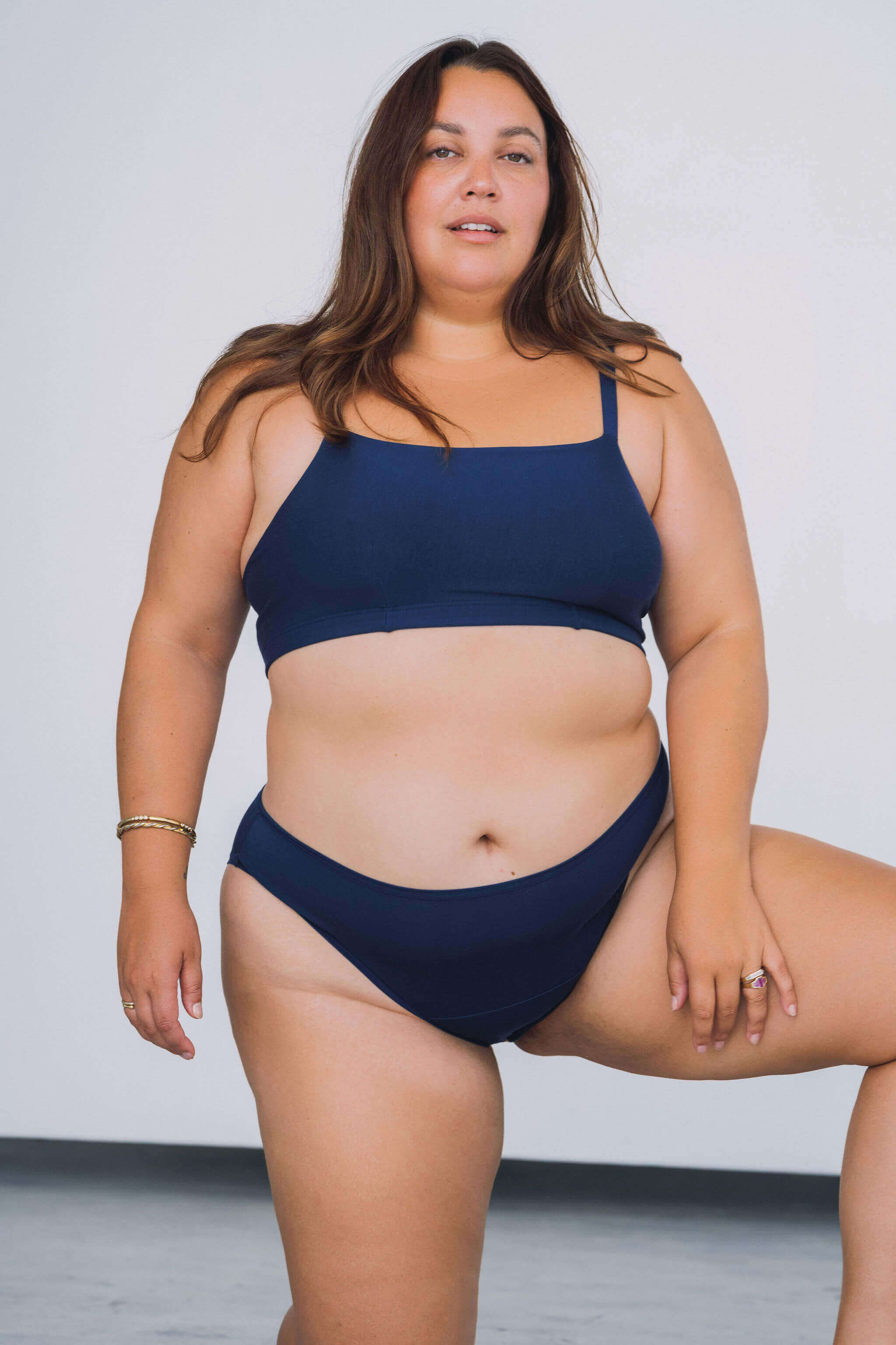 Navy | Model is wearing size 2XL