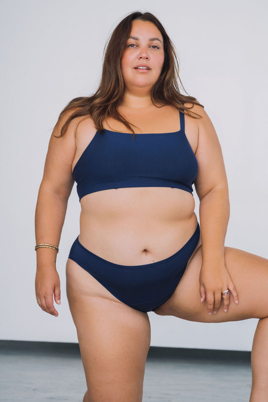 Navy | Model is wearing size 2XL