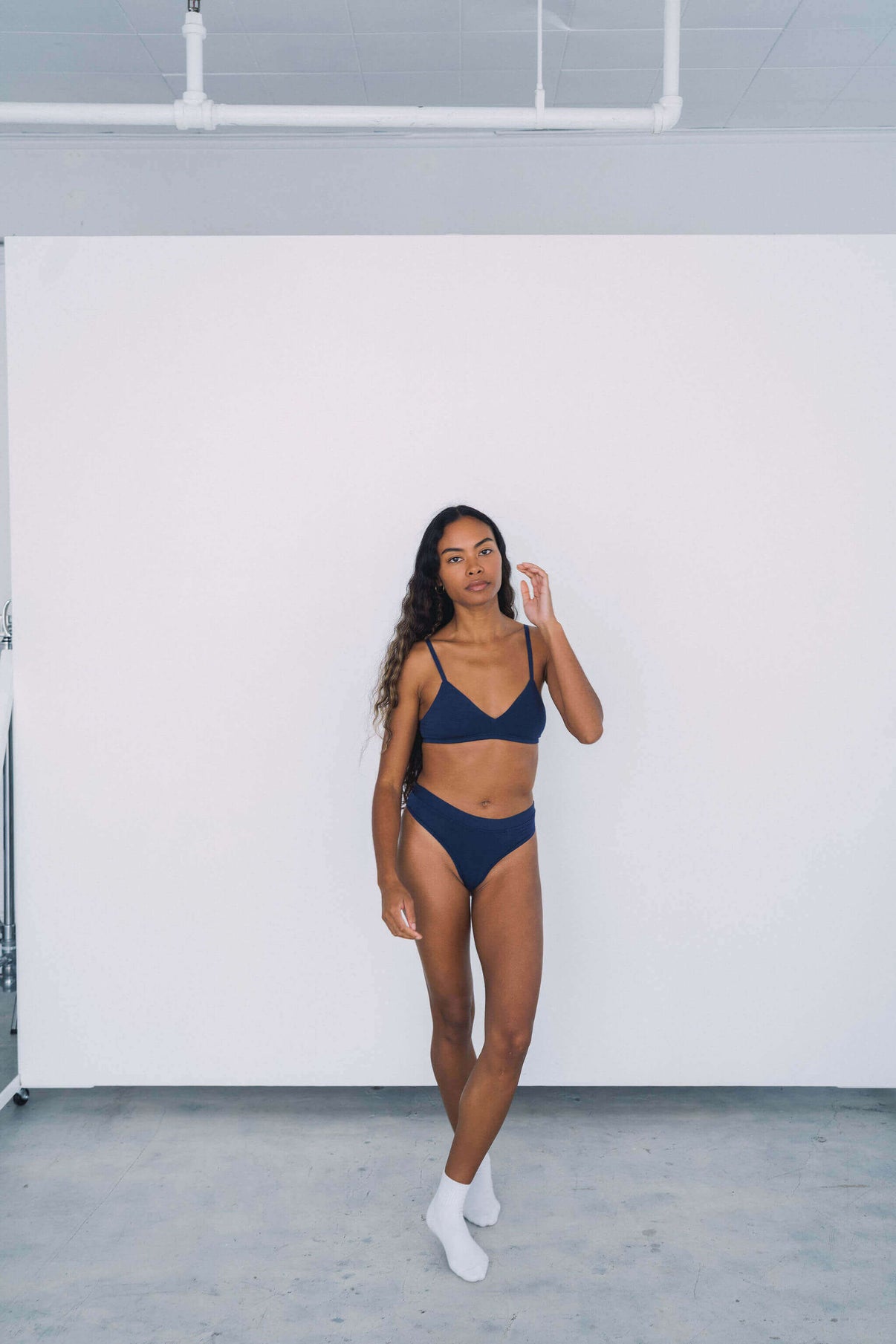 Navy | Model is wearing size XS