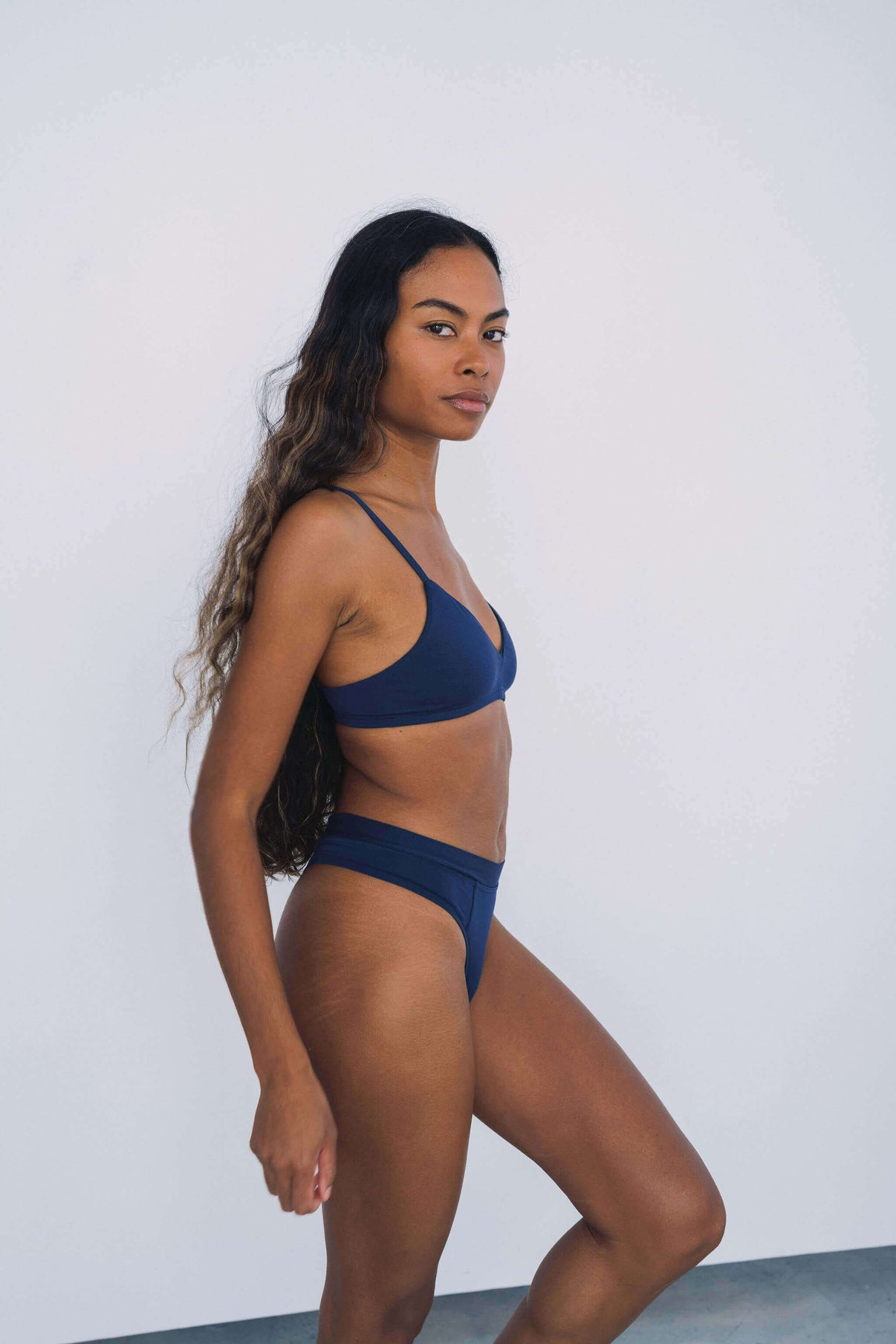 Navy | Model is wearing size XS