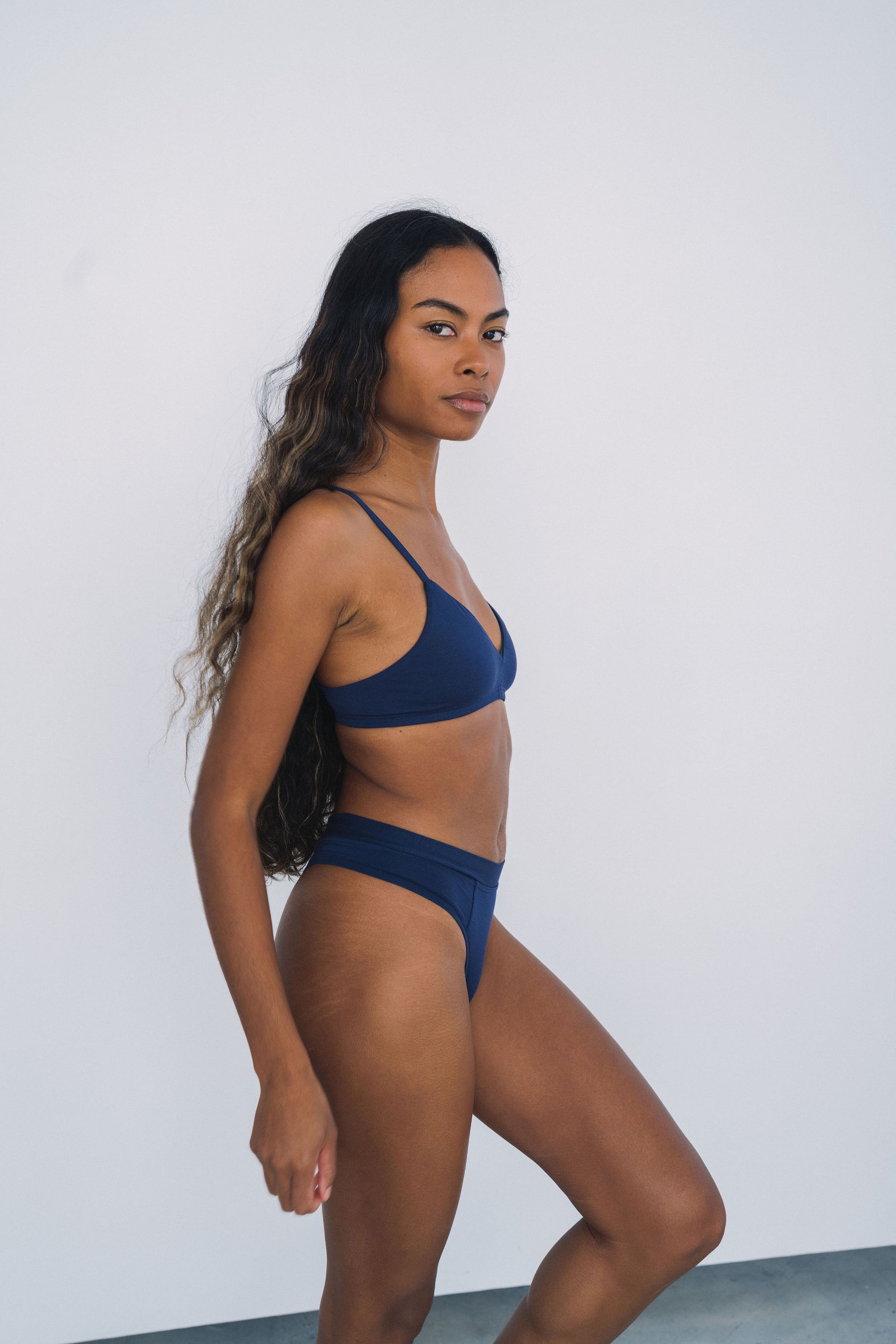 Navy | Model is wearing size XS