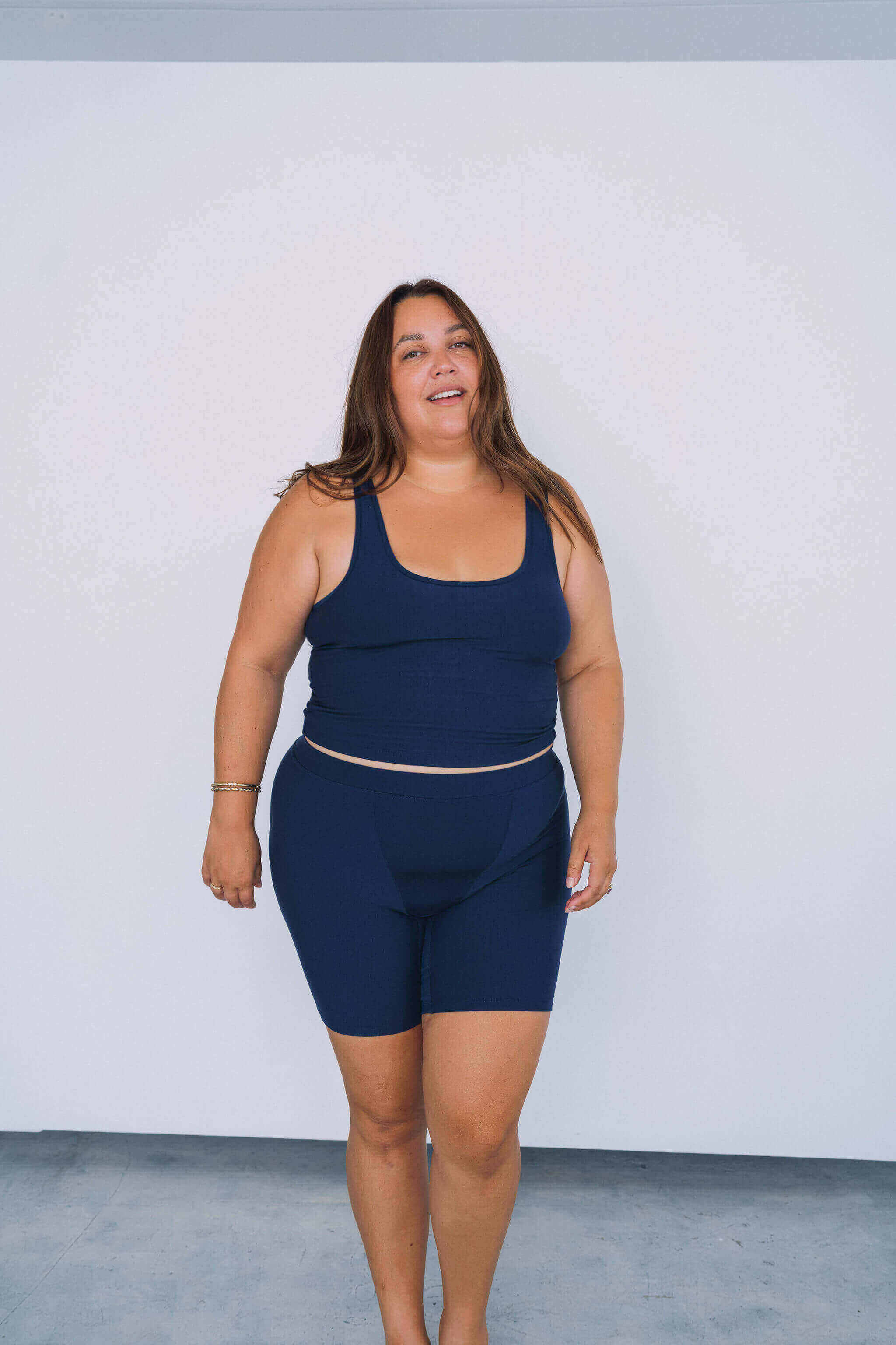 Navy | Model is wearing size 2XL