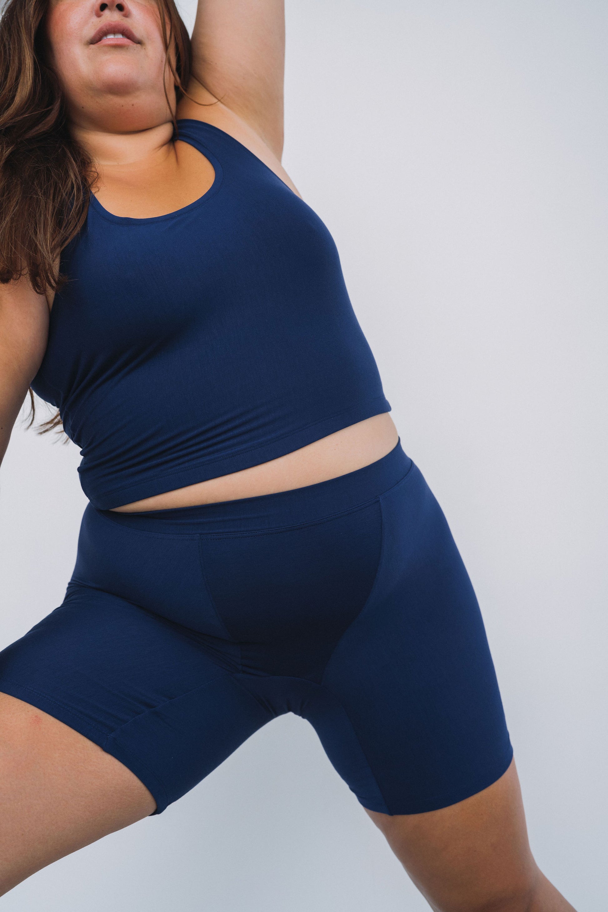 Navy | Model is wearing size 2XL