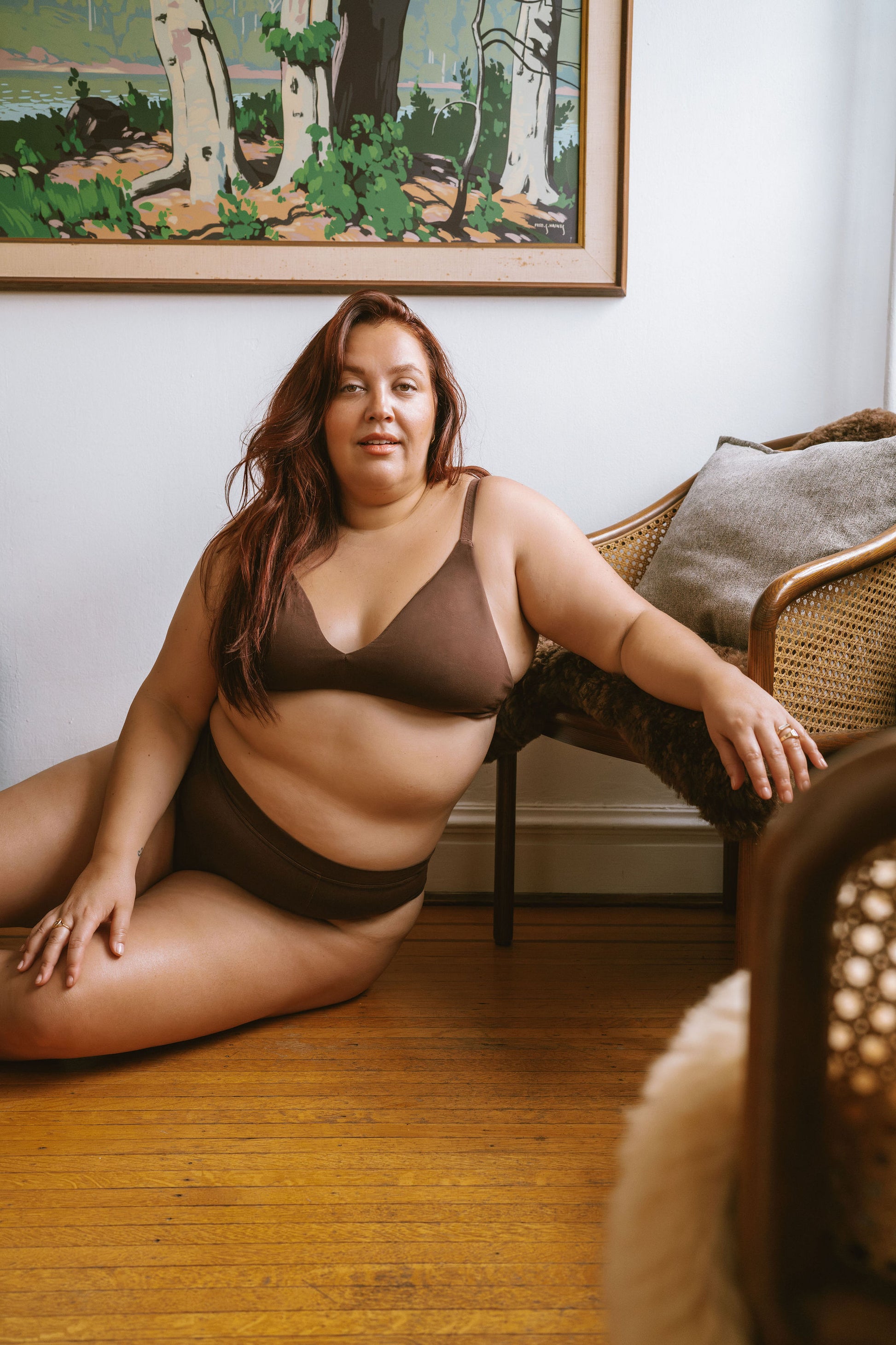 Brown | Model is wearing size 2XL