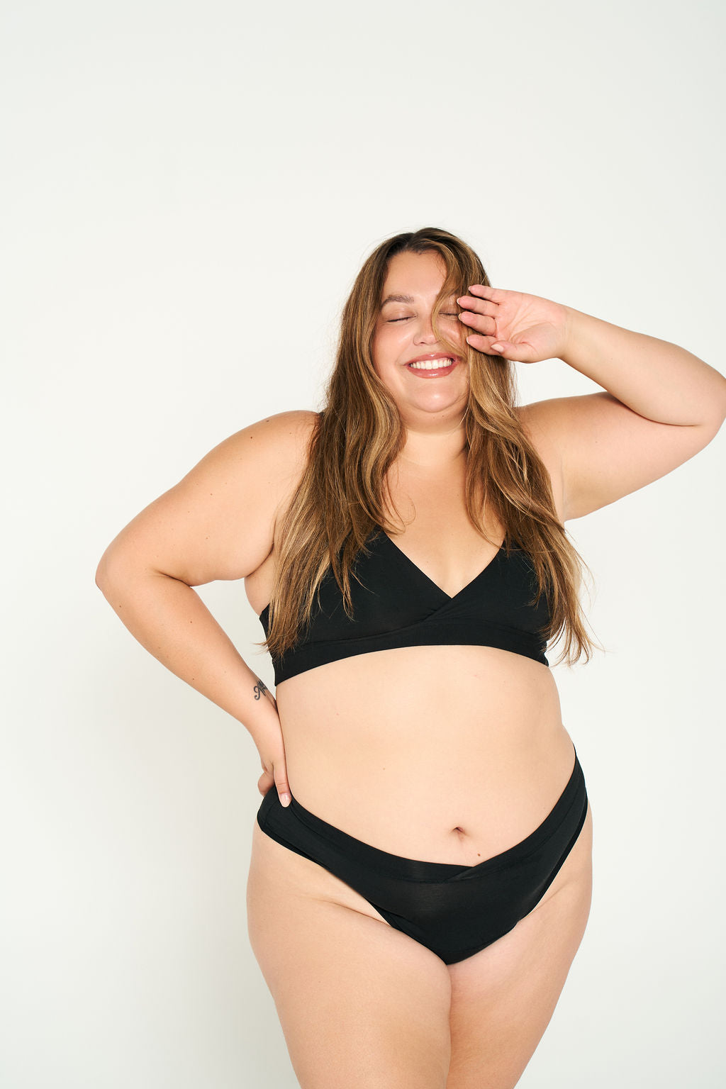 Black | Model is wearing size 2XL