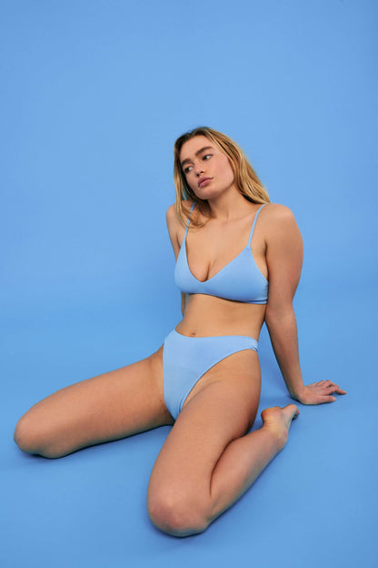 Sky Blue | Model is wearing size M